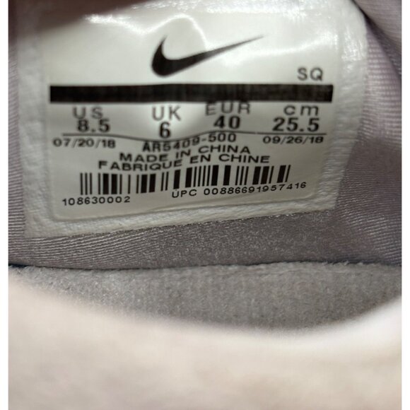 Nike Air Force 1 Sage LX Low Womens 8.5 Violet Mist Suede Sneakers AR5409-500 - Picture 5 of 9